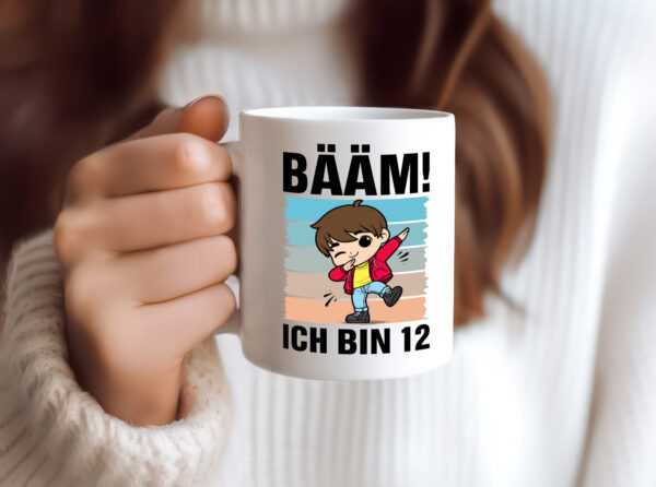 12. Geburtstag | Ich bin 12 | 12 Jahre | Bäääm Dabbing Kind - Tasse Weiss - Kaffeetasse / Geschenk / Familie