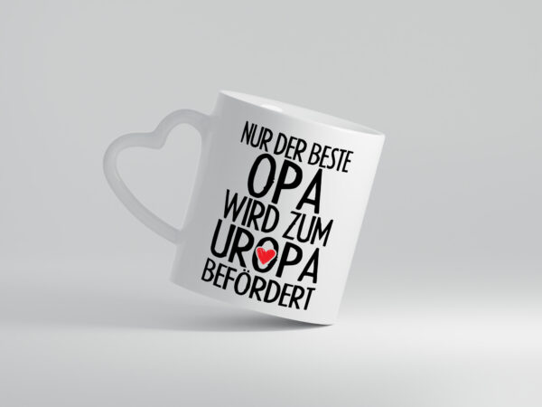 Bester Uropa - Herzhenkel Tasse - Kaffeetasse / Geschenk / Familie