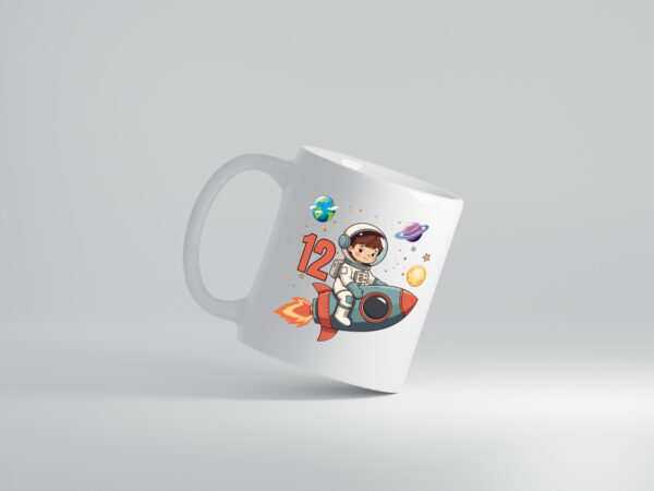 12. Geburtstag | 12 Jahre | Astronaut | Weltraum - Tasse Weiss - Kaffeetasse / Geschenk / Familie