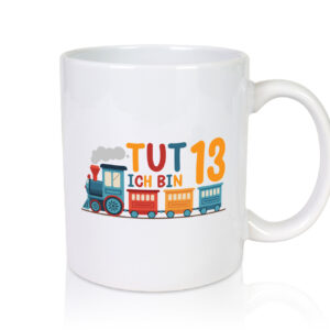 13. Geburtstag | 14 Jahre | Eisenbahn | Zug | junge - Tasse Weiss - Kaffeetasse / Geschenk / Familie