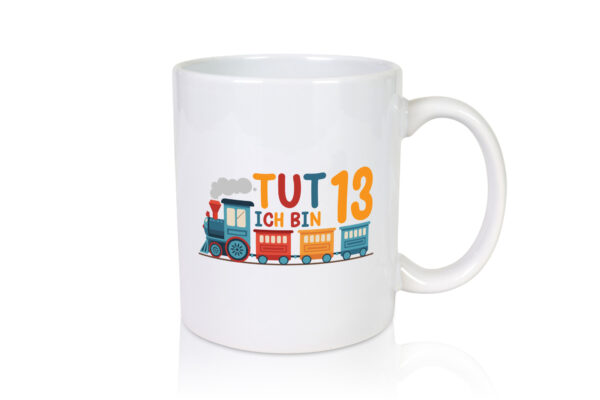 13. Geburtstag | 14 Jahre | Eisenbahn | Zug | junge - Tasse Weiss - Kaffeetasse / Geschenk / Familie