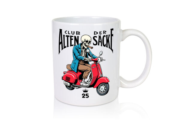 25. Geburtstag | 25 Jahre | Club der alten Säcke - Tasse Weiss - Kaffeetasse / Geschenk / Familie