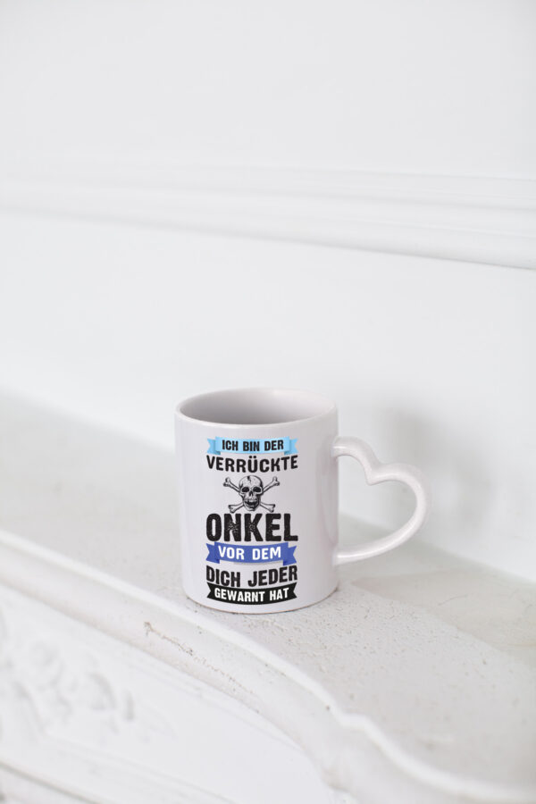 Verrückter Onkel | Onkel Tasse | Verwandtschaft Humor - Herzhenkel Tasse - Kaffeetasse / Geschenk / Familie