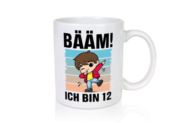 12. Geburtstag | Ich bin 12 | 12 Jahre | Bäääm Dabbing Kind - Tasse Weiss - Kaffeetasse / Geschenk / Familie