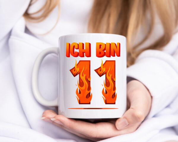 11. Geburtstag | 11 Jahre | Drache - Tasse Weiss - Kaffeetasse / Geschenk / Familie