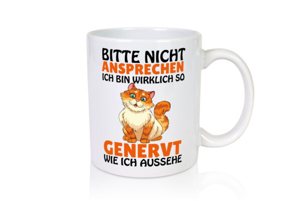 Bitte nicht Ansprechen - Tasse Weiss - Kaffeetasse / Geschenk / Familie