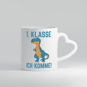 1. Klasse | Einschulung | Schüler | Grundschule - Herzhenkel Tasse - Kaffeetasse / Geschenk / Familie