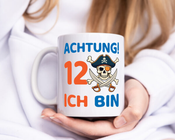 12. Geburtstag | 12Jahre | Pirat - Tasse Weiss - Kaffeetasse / Geschenk / Familie