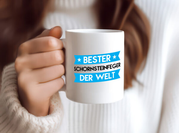 Bester Schornsteinfeger | Kaminkehrer | Handwerk - Tasse Weiss - Kaffeetasse / Geschenk / Familie