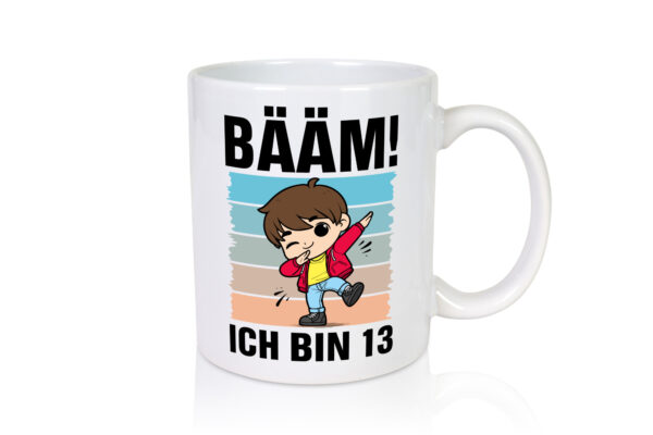 13. Geburtstag | Ich bin 13 | 13 Jahre | Bäääm Dabbing Kind - Tasse Weiss - Kaffeetasse / Geschenk / Familie