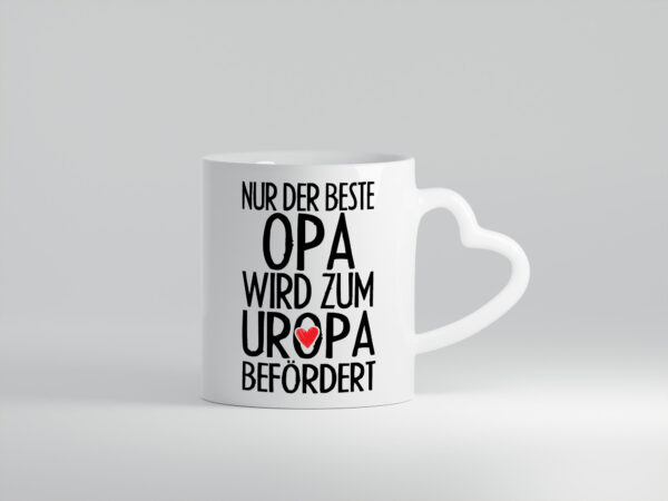 Bester Uropa - Herzhenkel Tasse - Kaffeetasse / Geschenk / Familie