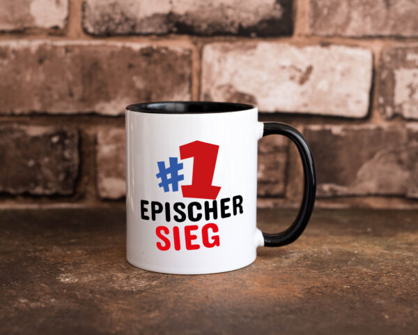 #1 Epischer Sieg Farbige Tasse - Kaffeetasse / Geschenk / Familie