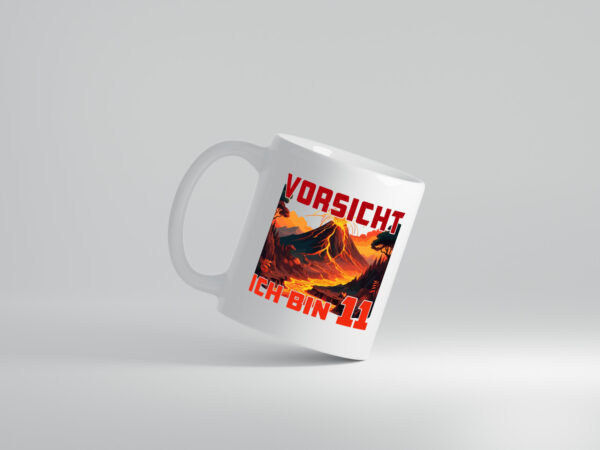 11. Geburtstag | 11 Jahre | Vulkanausbruch | Vulkan - Tasse Weiss - Kaffeetasse / Geschenk / Familie