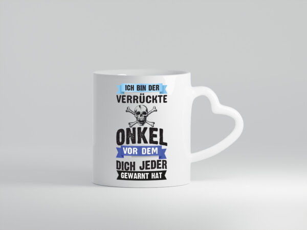 Verrückter Onkel | Onkel Tasse | Verwandtschaft Humor - Herzhenkel Tasse - Kaffeetasse / Geschenk / Familie