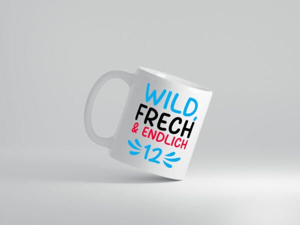 12. Geburtstag | 12 Jahre | Wild & Frech - Tasse Weiss - Kaffeetasse / Geschenk / Familie