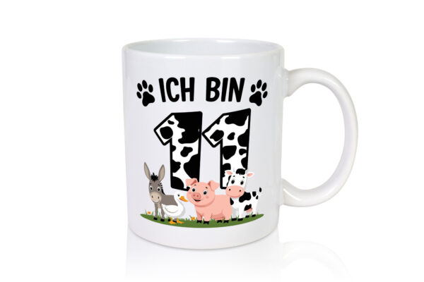 11 Geburtstag | 11 Jahre | Farmer Kind - Tasse Weiss - Kaffeetasse / Geschenk / Familie