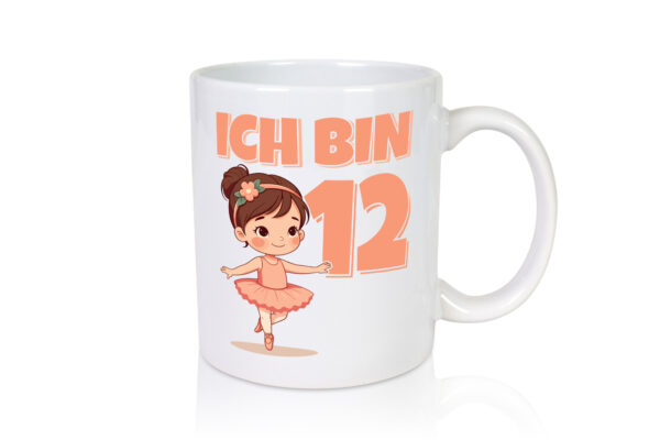 12 Geburtstag | 12 Jahre | Ballerina | Mädchen | Ballet - Tasse Weiss - Kaffeetasse / Geschenk / Familie