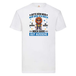 4 Jahre im Dienst | Arbeitsjubiläum | Arbeit T-Shirt Weiß