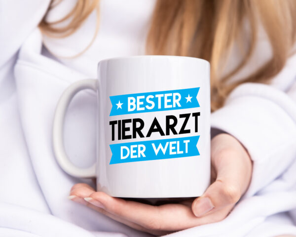 Bester Tierarzt | Tiermedizin | Mediziner - Tasse Weiss - Kaffeetasse / Geschenk / Familie
