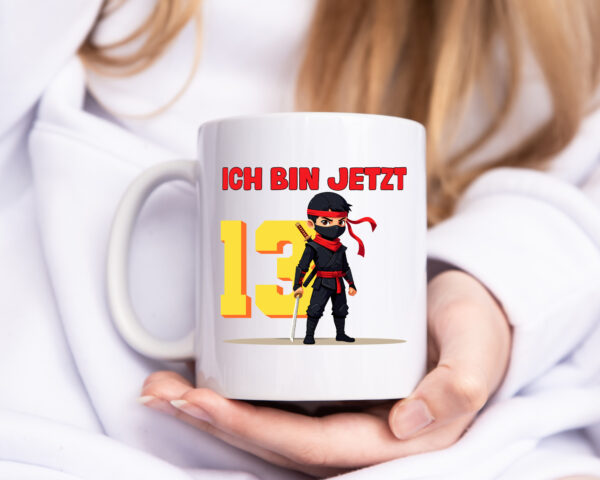 13. Geburtstag | 13 Jahre | Ninja | Kinder - Tasse Weiss - Kaffeetasse / Geschenk / Familie