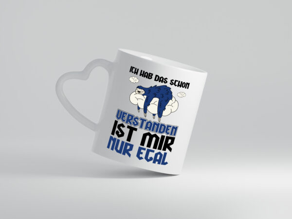Ist mir nur egal - Herzhenkel Tasse - Kaffeetasse / Geschenk / Familie