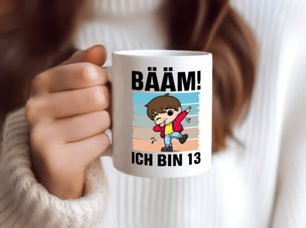 13. Geburtstag | Ich bin 13 | 13 Jahre | Bäääm Dabbing Kind - Tasse Weiss - Kaffeetasse / Geschenk / Familie