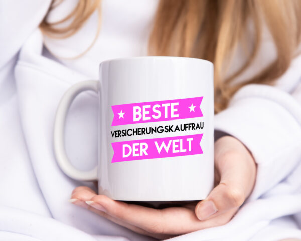 Beste Versicherungskauffrau | Kauffrau - Tasse Weiss - Kaffeetasse / Geschenk / Familie