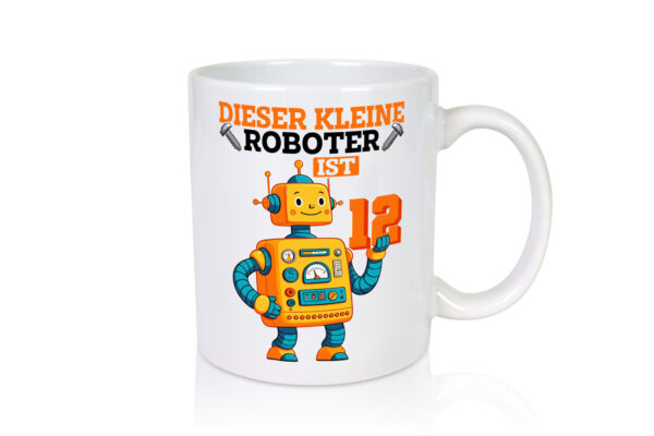 12. Geburtstag | 12 Jahre | Roboter | Junge - Tasse Weiss - Kaffeetasse / Geschenk / Familie