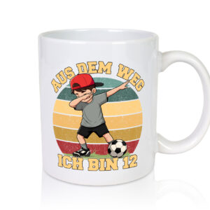 11. Geburtstag | 11 Jahre | Fußball Junge | Fußballer - Tasse Weiss - Kaffeetasse / Geschenk / Familie