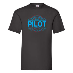 100 % Sicher: Pilot | Flugzeug | Piloten T-Shirt Schwarz