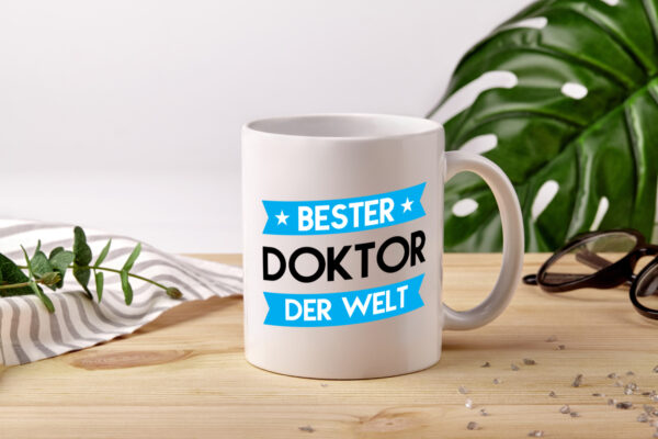 Bester Doktor | Doktorand | Doktortitel - Tasse Weiss - Kaffeetasse / Geschenk / Familie