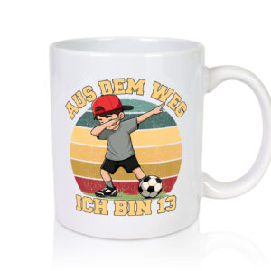 12. Geburtstag | 12 Jahre | Fußball Junge | Fußballer - Tasse Weiss - Kaffeetasse / Geschenk / Familie