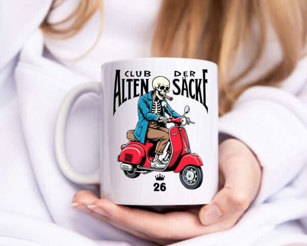 26. Geburtstag | 26 Jahre | Club der alten Säcke - Tasse Weiss - Kaffeetasse / Geschenk / Familie