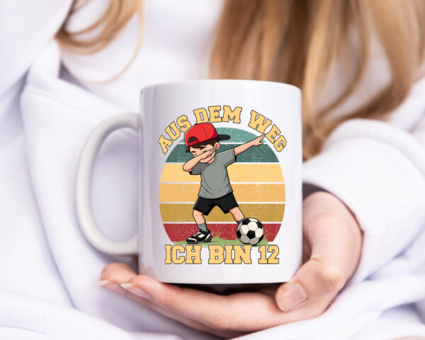 11. Geburtstag | 11 Jahre | Fußball Junge | Fußballer - Tasse Weiss - Kaffeetasse / Geschenk / Familie