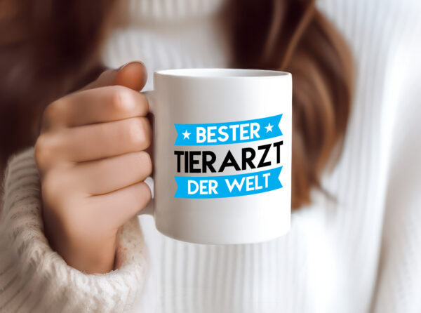 Bester Tierarzt | Tiermedizin | Mediziner - Tasse Weiss - Kaffeetasse / Geschenk / Familie