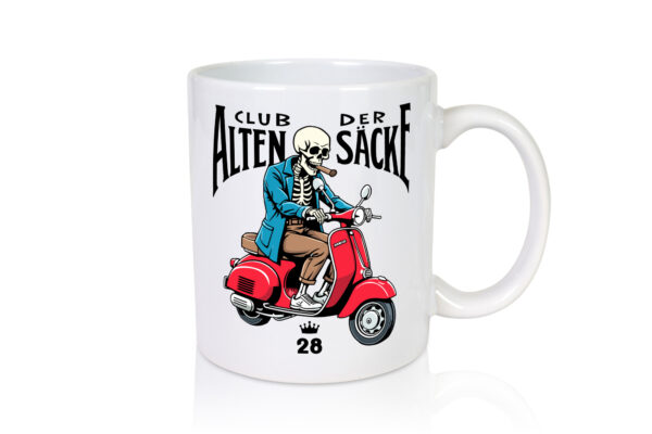 28. Geburtstag | 28 Jahre | Club der alten Säcke - Tasse Weiss - Kaffeetasse / Geschenk / Familie