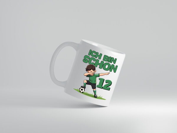 12. Geburtstag | 12 Jahre | Fußballer - Tasse Weiss - Kaffeetasse / Geschenk / Familie