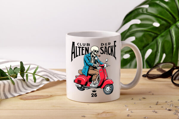 26. Geburtstag | 26 Jahre | Club der alten Säcke - Tasse Weiss - Kaffeetasse / Geschenk / Familie