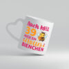 39. Geburtstag | Flottes Bienchen | 39 Jahre - Herzhenkel Tasse - Kaffeetasse / Geschenk / Familie