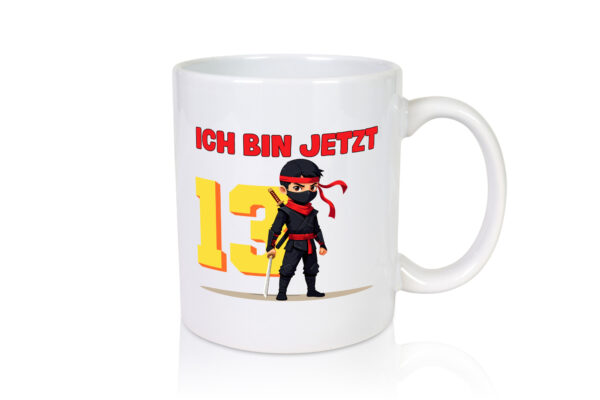 13. Geburtstag | 13 Jahre | Ninja | Kinder - Tasse Weiss - Kaffeetasse / Geschenk / Familie