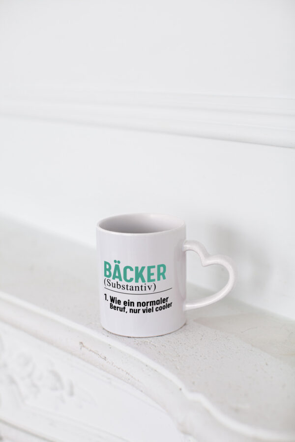 Bäcker wie ein normaler Beruf nur viel Cooler - Herzhenkel Tasse - Kaffeetasse / Geschenk / Familie