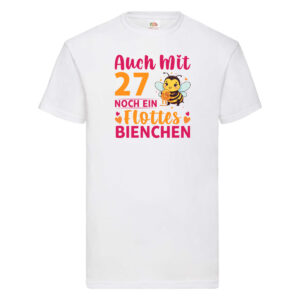 27. Geburtstag | Flottes Bienchen | 27 Jahre T-Shirt Weiß