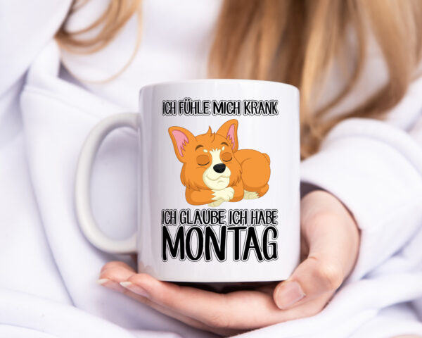 Ich habe Montag - Tasse Weiss - Kaffeetasse / Geschenk / Familie