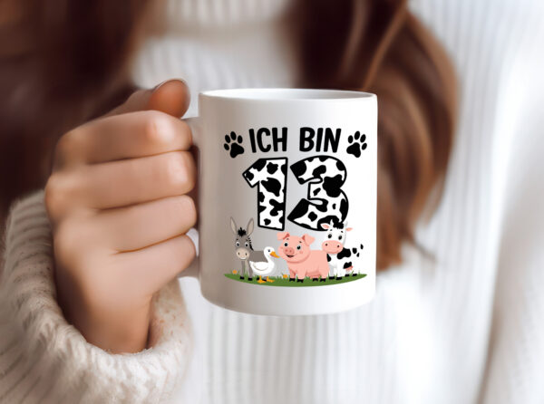 13 Geburtstag | 13 Jahre | Farmer Kind - Tasse Weiss - Kaffeetasse / Geschenk / Familie