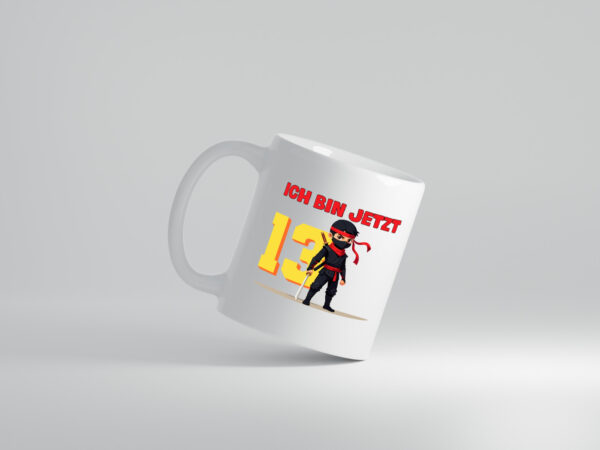 13. Geburtstag | 13 Jahre | Ninja | Kinder - Tasse Weiss - Kaffeetasse / Geschenk / Familie