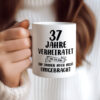37 Jahre Verheiratet, immer noch am Leben! - Tasse Weiss - Kaffeetasse / Geschenk / Familie