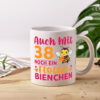 38. Geburtstag | Flottes Bienchen | 38 Jahre - Tasse Weiss - Kaffeetasse / Geschenk / Familie