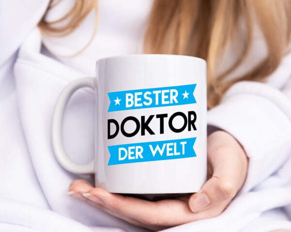 Bester Doktor | Doktorand | Doktortitel - Tasse Weiss - Kaffeetasse / Geschenk / Familie