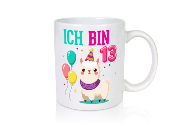 13. Geburtstag | 13 Jahre | Lama | Alpaka - Tasse Weiss - Kaffeetasse / Geschenk / Familie