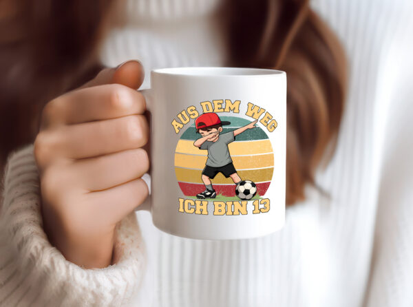 12. Geburtstag | 12 Jahre | Fußball Junge | Fußballer - Tasse Weiss - Kaffeetasse / Geschenk / Familie